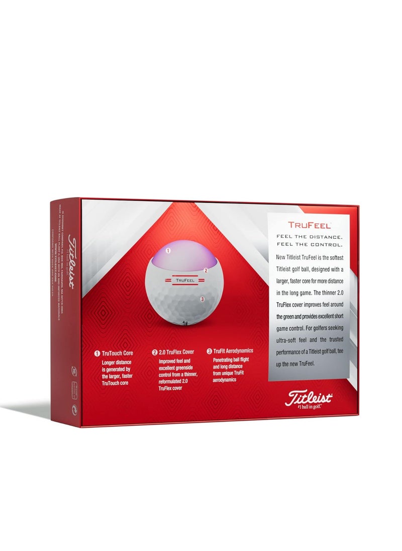 Titleist - Trufeel Golf Balls One Dozen - Image 1