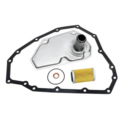 QFISH RE0F11A JF015E Transmission Filter Oil Pan Gasket Kit Replace 33010-JF015 31726-28X0A 31726-3JX0A Compatible with Sentra Versa Note Maxima Murano Pathfinder Quest Rogue - Image 1