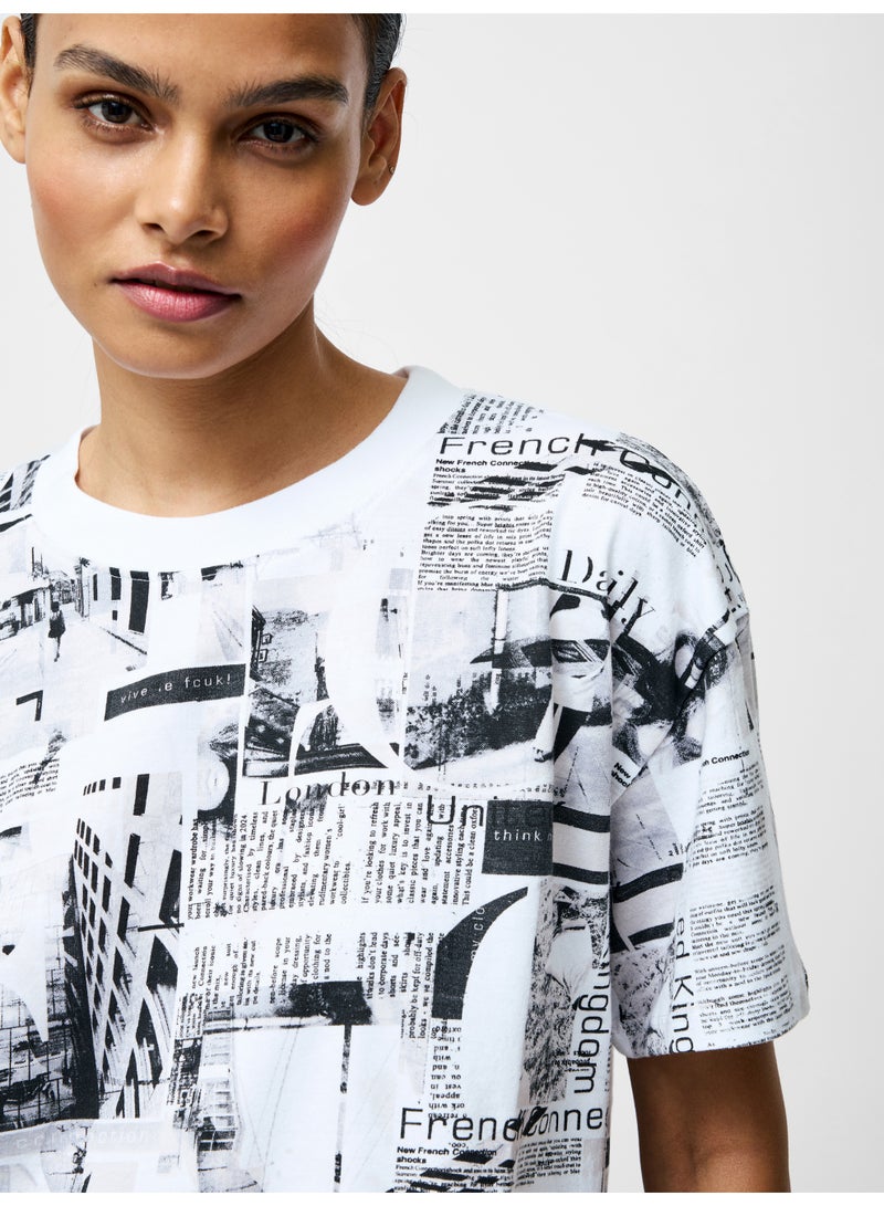 French Connection Atlantis Dori Short Sleeve T-Shirt - Image 4