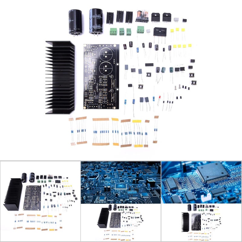 LM3886 لوحة مكبر صوت ستريو ثنائي القنوات مع OP07 مخدم DC و 5534 مكبر صوت مستقل OP AMP - Image 4