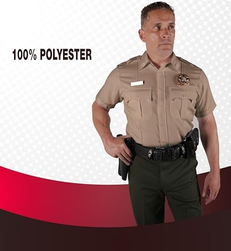 First Class Short-Sleeve Uniform Shirt S Tan - Image 5