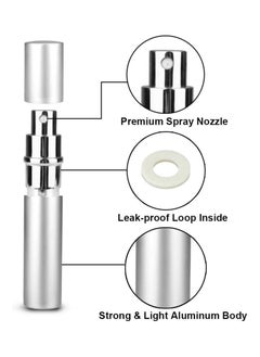 AMJ Perfume Bottle Atomizer for Travel, Portable Easy Refillable Perfume Spray Pump Empty Bottle for men and women with 5ml Mini Pocket Size  - Image 3