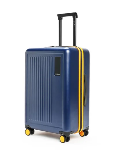 Mokobara The Transit Check-in Luggage Polycarbonate Medium 8 Spinner Wheel Trolly Hardsided Suitcase With Built In Tsa Lock Travel Suitcase (Blue)