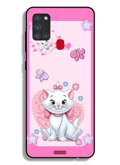 Tolwak Samsung Galaxy A21s Protective Case Cover Cute Lady Cat  - Image 1