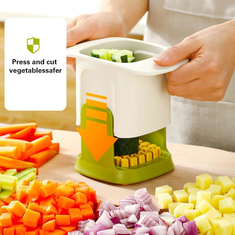 RUSEELA RUSEELA Manual Vegetable Cutter Hand Pressure Slicer for Potato Carrot Cucumber Onion Multifunction Detachable Kitchen Tool Pack of 1  - Image 5