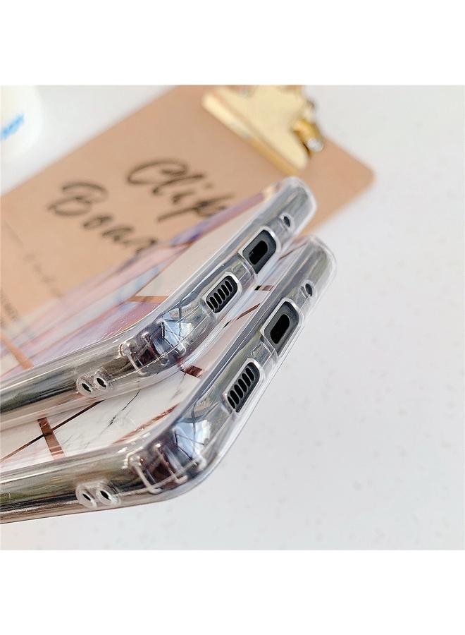 زبون جراب لهاتف Galaxy S20 مطلي بنمط هندسي ملون من الرخام والفسيفساء جراب هاتف محمول من مادة TPU - Image 5