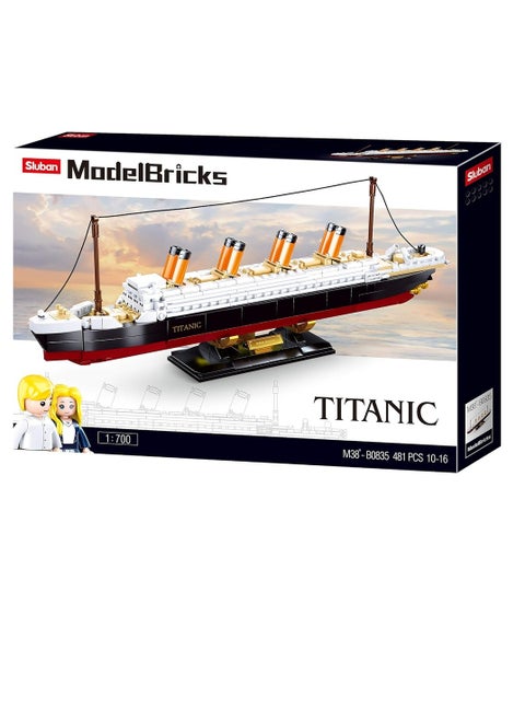 Sluban - Model Bricks Titanic 481 Pieces - M38-B0835