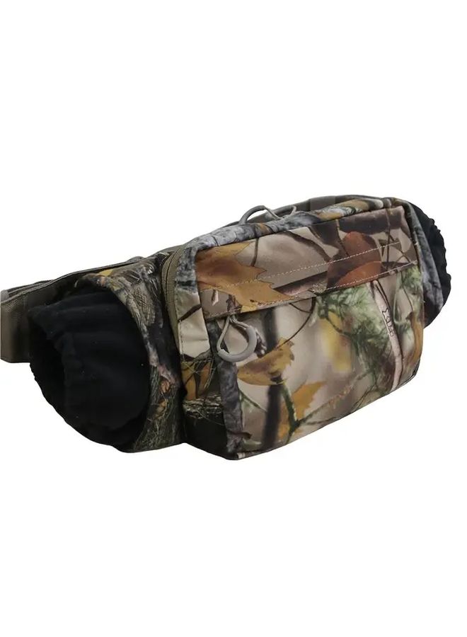 Camouflage Hunting Camping Glove Waist Bag 2 In 1 Outdoor Accessory - Image 1