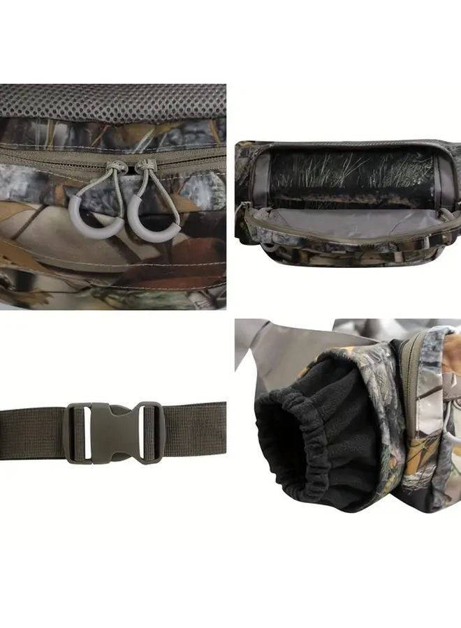 Camouflage Hunting Camping Glove Waist Bag 2 In 1 Outdoor Accessory - Image 2