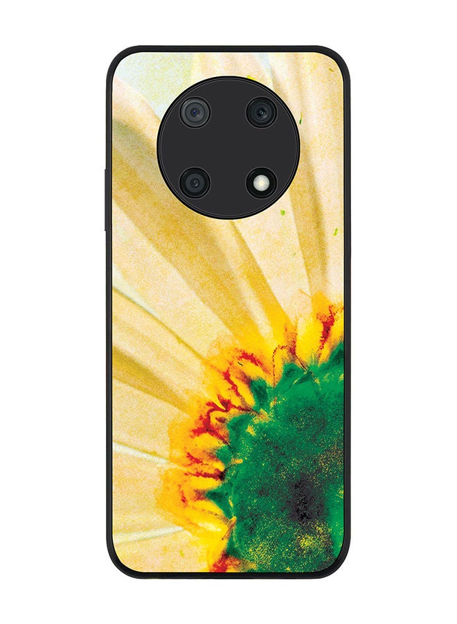 Stylizedd Rugged Black edge case for Huawei nova Y90 Slim fit Soft Case Flexible Rubber Edges Anti Drop TPU Gel Thin Cover - Bloomin Sunflower - Image 1