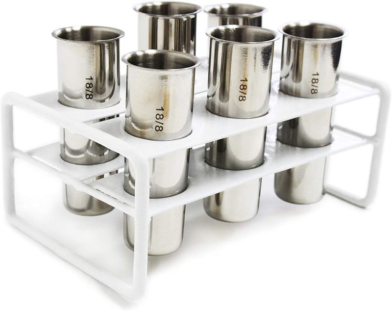 Onyx 18/8 Stainless Steel Popsicle Mold Set of 6 with Stand and Reusable Bamboo Sticks - Image 3