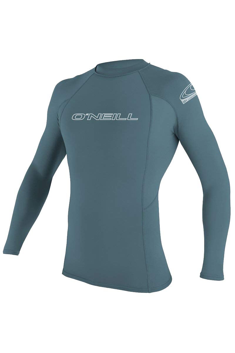 O'NEILL O' NEILL Men's Basic Skins 50+ Long Sleeve Rash Guard, Dusty Blue, 2XL - Image 1