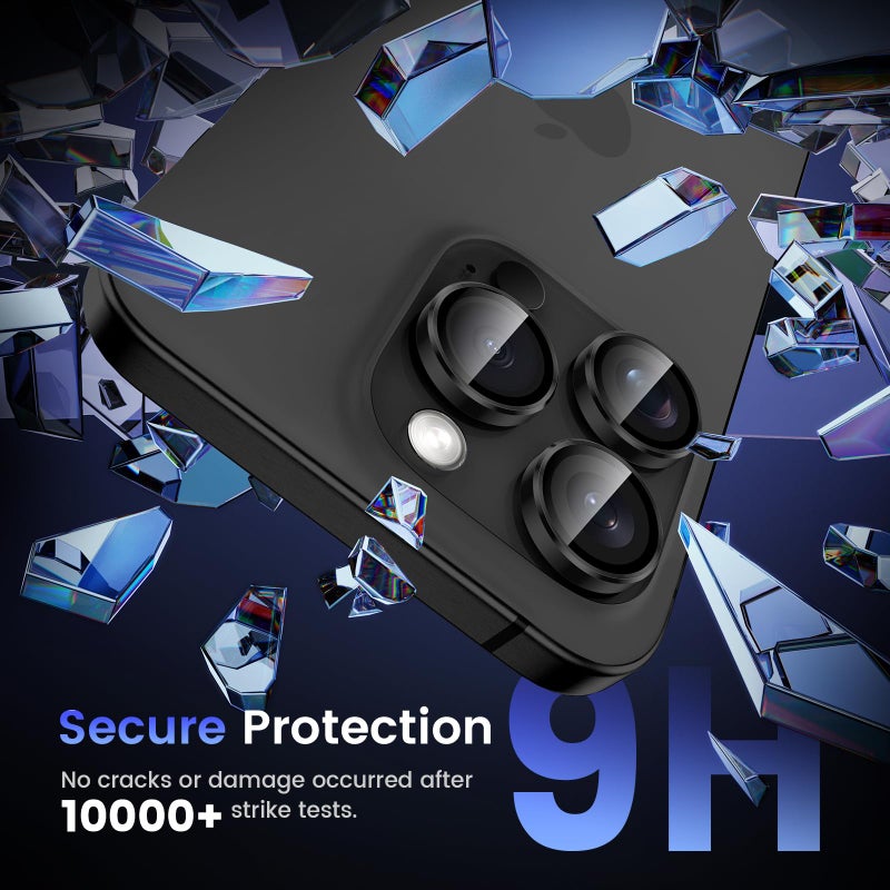 Tensea Camera Lens Protector Compatible for iPhone 17 Pro Max/17 Pro/15 Pro Max/15 Pro/16 Pro Max/16 Pro/14 Pro Max/14 Pro, Metal Tempered Glass Cover Camera Screen Protector Accessories,Case Friendly - Image 5