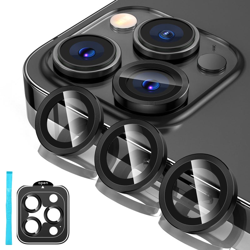 Tensea Camera Lens Protector Compatible for iPhone 17 Pro Max/17 Pro/15 Pro Max/15 Pro/16 Pro Max/16 Pro/14 Pro Max/14 Pro, Metal Tempered Glass Cover Camera Screen Protector Accessories,Case Friendly - Image 1