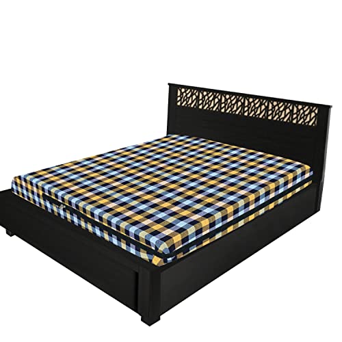 Wings Star Cotton Mattress Cover | Protector with Zipper Chain for Queen Size Bed - 78X60x6 | Waterproof Bed Protector | Mattress Protector Cover | Fitted Style Mattress Protector | Bed Cover, M04 - Image 4
