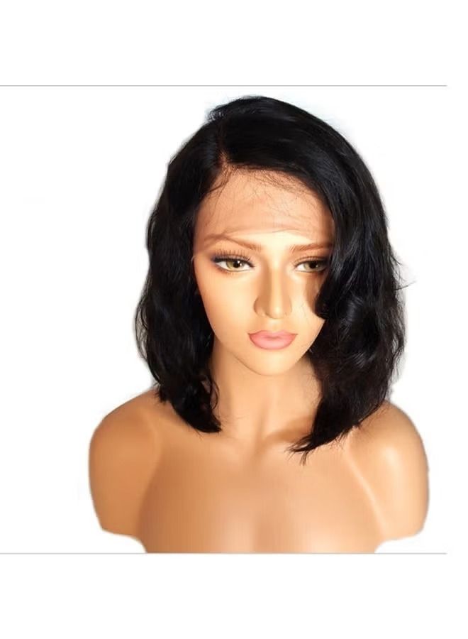 Voberry Brazilian Less Lace Front Full Wig Black 18x15x3centimeter - Image 5