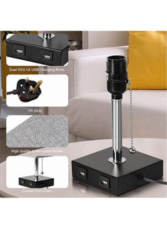 Sharpdo Usb Charging Cloth Cover Table Lamp  - Image 5