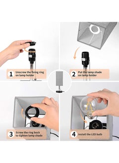 Sharpdo Usb Charging Cloth Cover Table Lamp  - Image 4