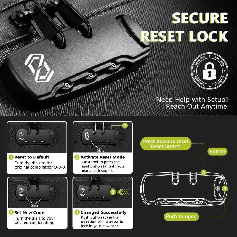 OZCHIN Smell Proof Bag with Combination Lock File Organizer Case Container Medicine Lock Box Odorless Storage Bag Great Gift for Friend (grey, S) - Image 4