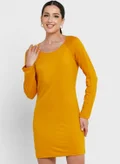 VERO MODA Mustard Bodycon Dress