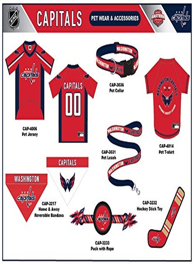 Pets First NHL Washington Capitals Tee Shirt for Dogs & Cats, Large. - Are You A Hockey Fan? Let Your Pet Be An NHL Fan Too! - Image 4