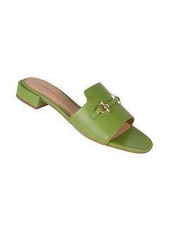 CARRANO Carrano Ladies Open Mule Chain Strap Low Block Heel 355004C Cab0743  - Image 1