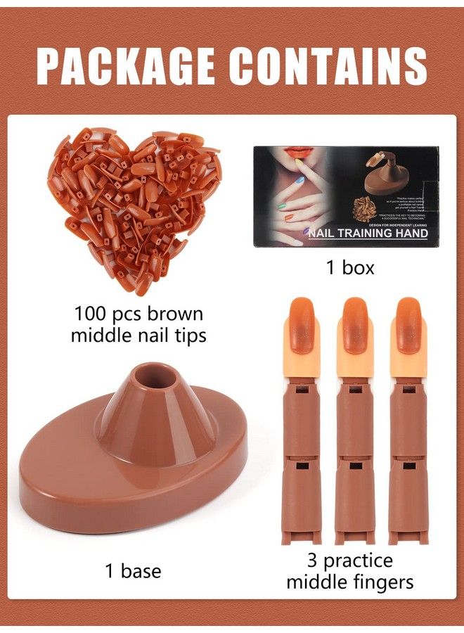 Deciniee Nail Practice Fingers For Acrylic Nails 3 Nails For Practice Hand For Acrylic Nails Training Fingers For Nail Art Beginners Plastic Fake Fingers With Nails For Hand Nail Art Training - Image 4