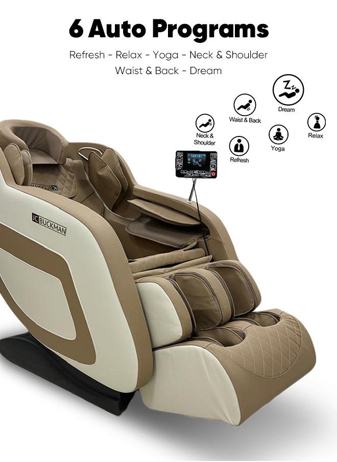 JC BUCKMAN Indulge Us Full Body Massage Chair With 6 Auto Programs  - Image 3