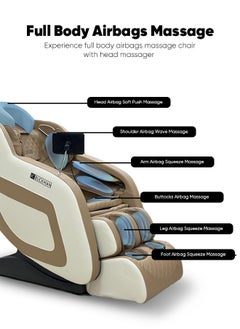 JC BUCKMAN Indulge Us Full Body Massage Chair With 6 Auto Programs  - Image 5