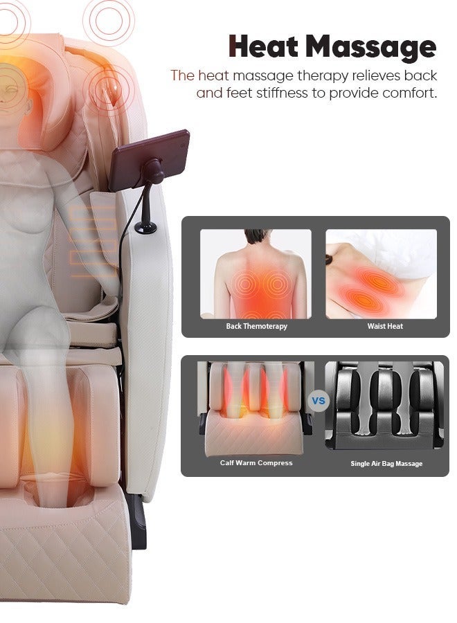 JC BUCKMAN IndulgeUs Full Body Massage Chair with 6 Auto Programs – Electric Relaxation Recliner, Deep Tissue Body Massage System, Zero Gravity Comfort Chair, Heat Therapy Function, S-Track Back Support, Air Compression Massage, Foot Roller Therapy, Home Wellness Chair for Stress Relief & Muscle Relaxation - Image 3