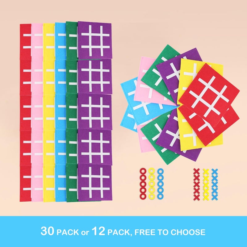 PJDRLLC Kids Party Favors: Mini 3-in-a-Row Board Games - Travel Toys for Birthday Valentines Christmas (Bulk Pack of 30) - Image 2
