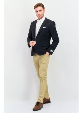 SELECTED Men Regular Fit Stripe Casual Blazer Jacket, Back  - Image 4