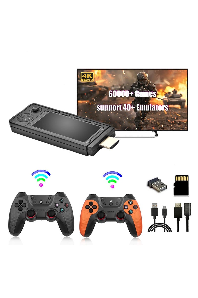 X9 Ultra 4K HD Arcade Home TV Mini Game Console Retro Game Simulator Host 2.4G Dual Wireless Controller, Rechargeable Gamepad 64G - Image 1