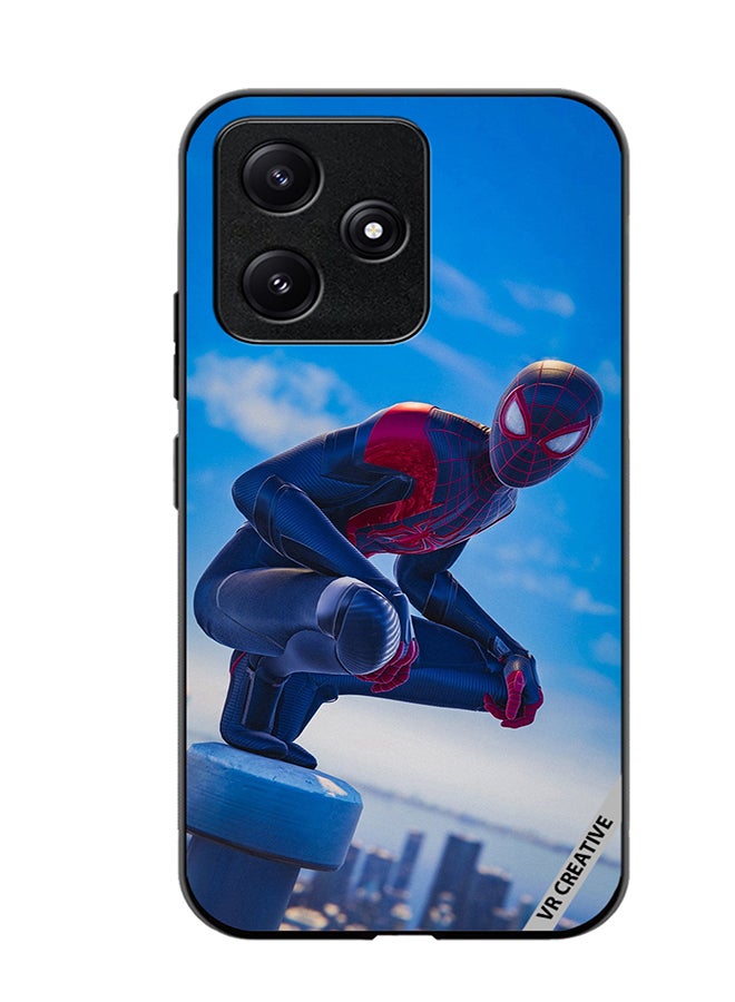VR CREATIVE Protective Case Cover For Xiaomi Poco M6 Pro 5G Spiderman Design Multicolour - Image 1