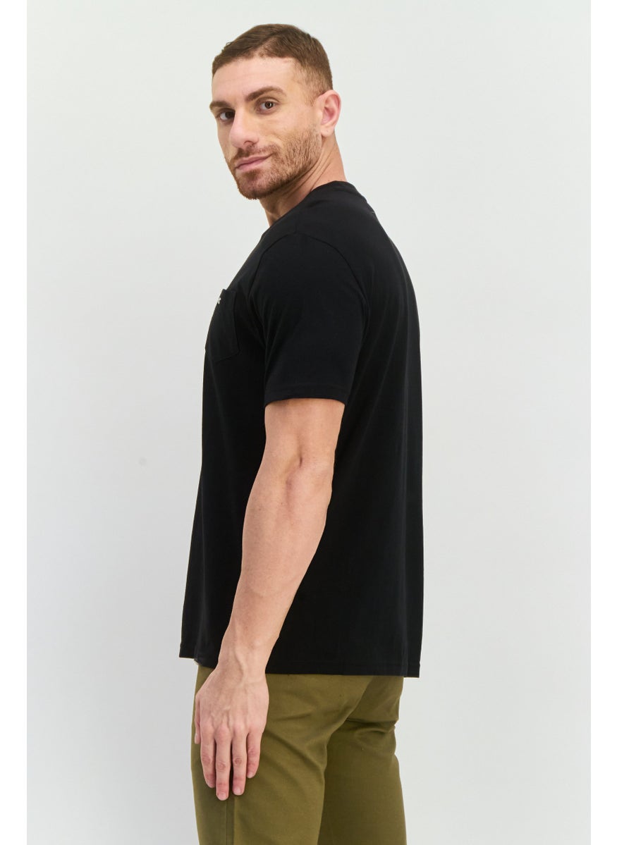 Ben Sherman - Men Crew Neck Short Sleeves Brand Logo T-Shirt, Black - Image 1