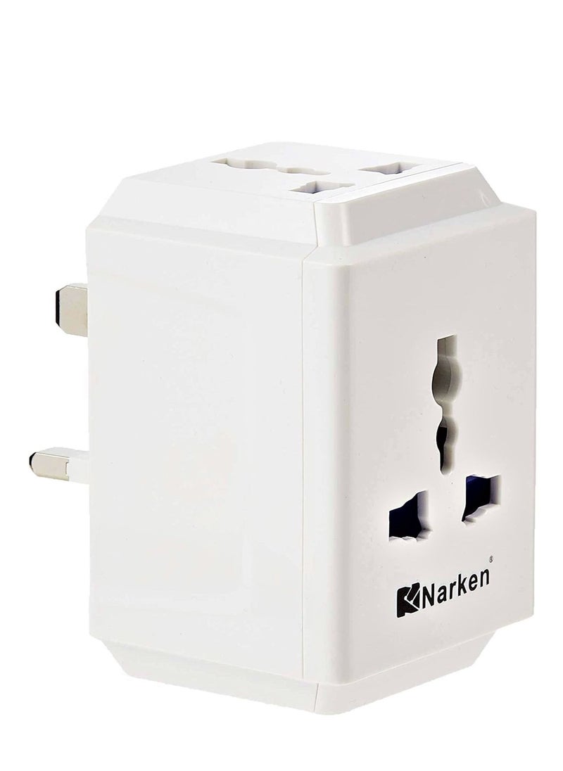Narken - Pack of 6 Multi-Function Universal Travel Adapter 1-3 Way Outlet - Image 1