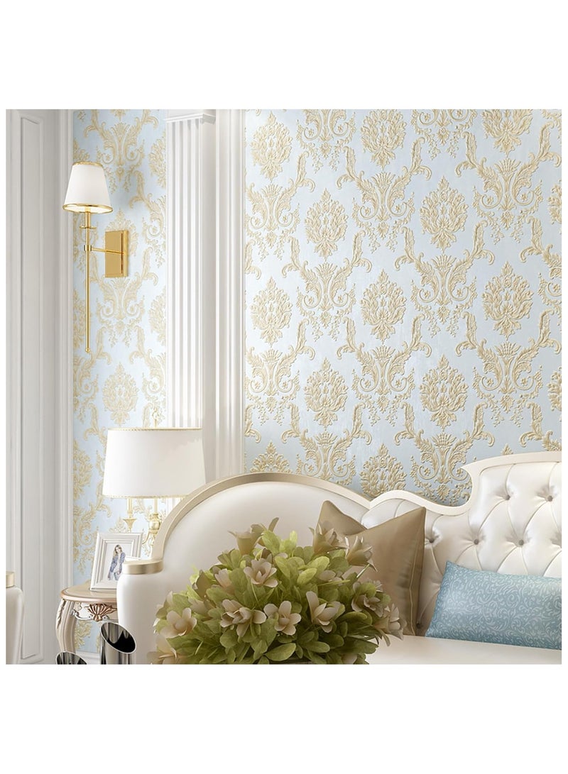Anna 53cm x 5m Thickened Self-Adhesive Non-Woven 3D Embossed Wallpaper - Unique Decorative Highlight for Bedroom and Living Room - Image 4