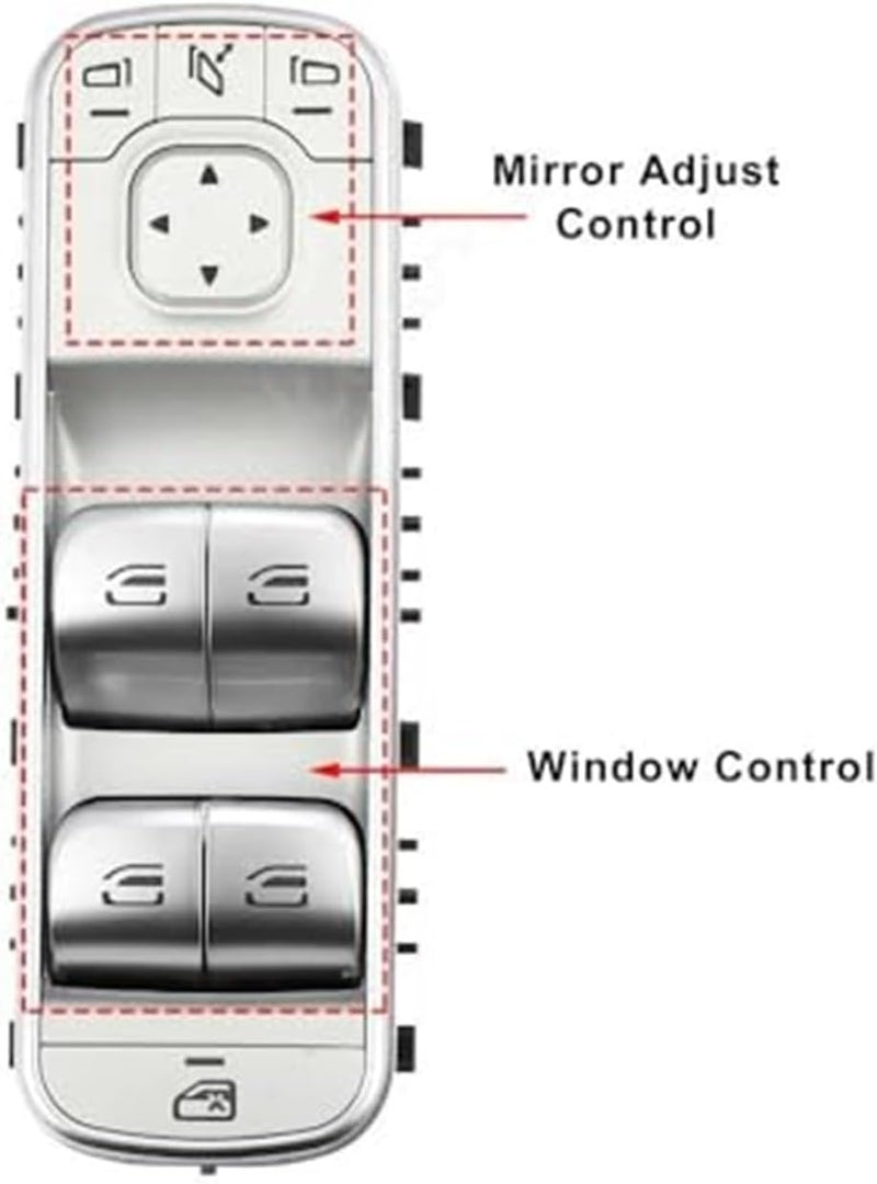 Wivplex Electric Power Window Master Switch for Mercedes-Benz - Image 2