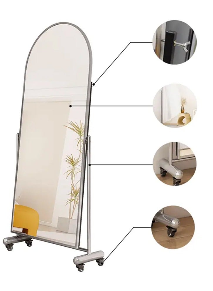 DubaiGallery Arched Full Length Mirror Floor Mirror with Stand Full Body Mirror Arched Mirror Wall Mounted Mirror for Bedroom Living Room  - Image 3