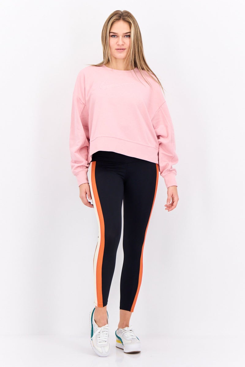 Nike Women Sportswear Fit Long Sleeves Training Sweatshirt, Pink - Image 4