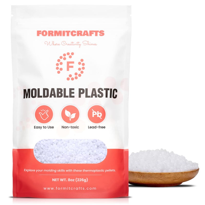 Thermoplastic Beads 8 oz Polymorph Plastic PelletsMade in Spain  Reusable Moldable Plastic Beads  Melting Plastic Pellets for Modeling DIY Craft