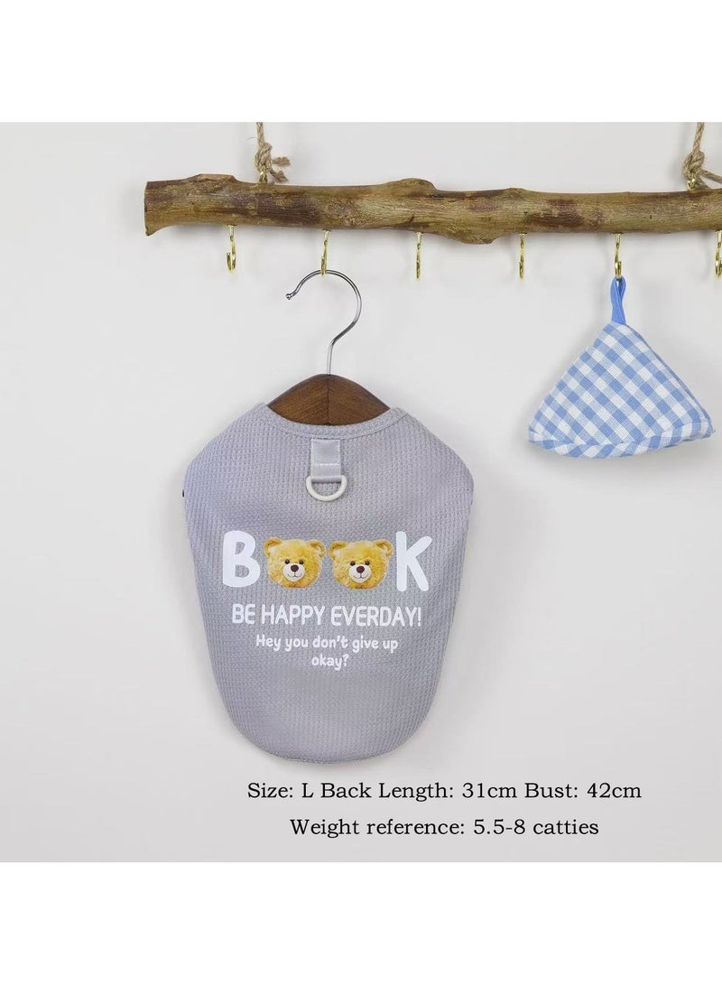 Cute Dog Clothes, Breathable And Soft Dog Clothes, Pet Pullovers, Puppy And Cat Clothes, Spring And Summer Breathable Clothing, Thin L Size - Image 5