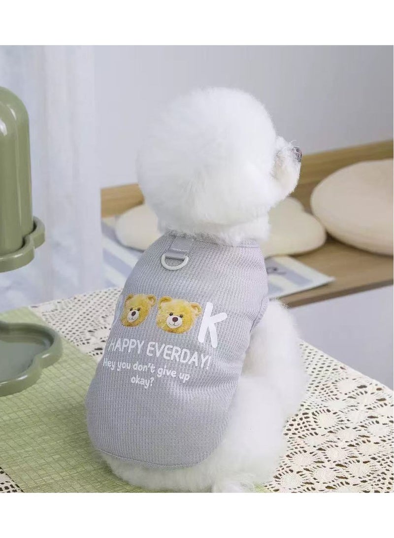 Cute Dog Clothes, Breathable And Soft Dog Clothes, Pet Pullovers, Puppy And Cat Clothes, Spring And Summer Breathable Clothing, Thin L Size - Image 1