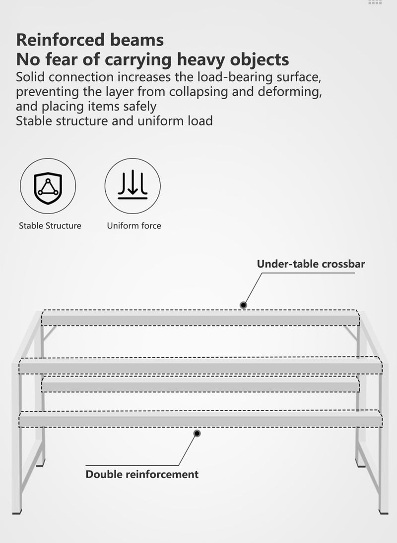 Sharpdo Multifunctional Household Wall-Mounted Desk, Dressing Table, Computer Table, Suitable for Bedroom/Living Room/Entrance 120*40*74CM - Image 5