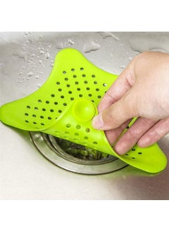 N M Z N M Z Star Bathroom Silicone Drain Filter Hair Catcher Bath Plug Plunger Sink Filter Coater (Multicolor, 4 Pc, 17 x 17 x 5 cm)  - Image 3