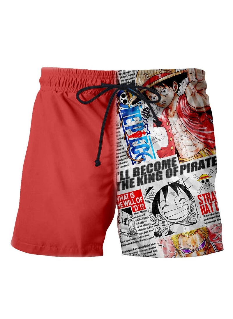 KUYING Summer One Piece Loose Home Five Guarter Shorts  - Image 1
