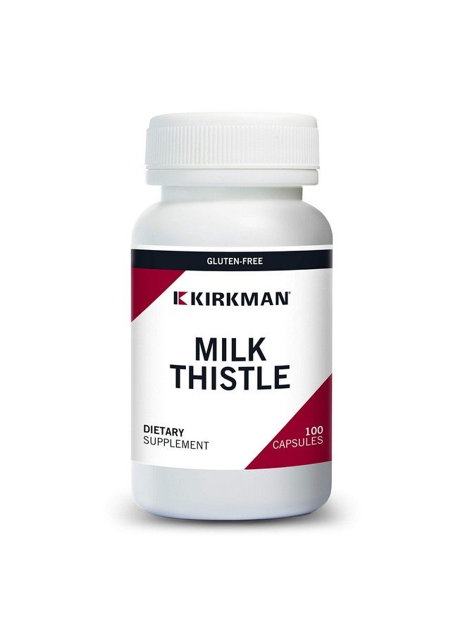 Kirkman Milk Thistle 100 mg - Hypoallergenic | 100 Vegetarian Capsules - Image 1