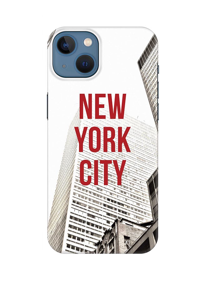 Stylizedd Case for Apple iPhone 14 Slim Snap Classic Series Mobile Cover Hard PC Shield Matte Finish Print - New York - Skyscraper