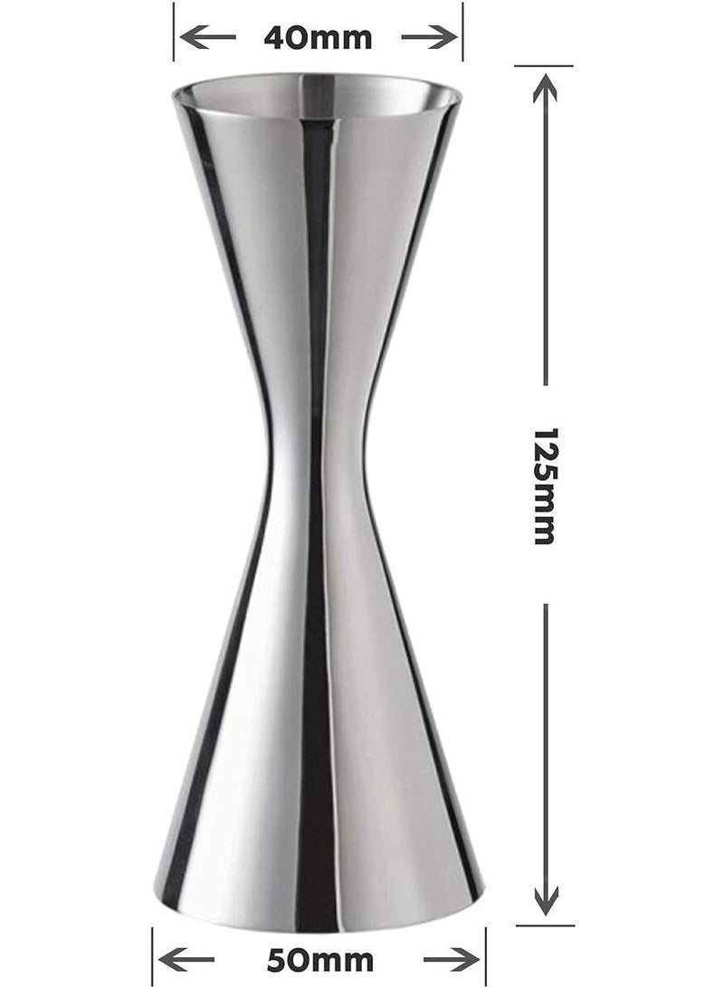 الفولاذ المقاوم للصدأ مزدوج جيجر روح قياس كأس 30ml / 60ml مرآة الانتهاء جين جيجر للكوكتيل بار طلقة القياس - Image 3