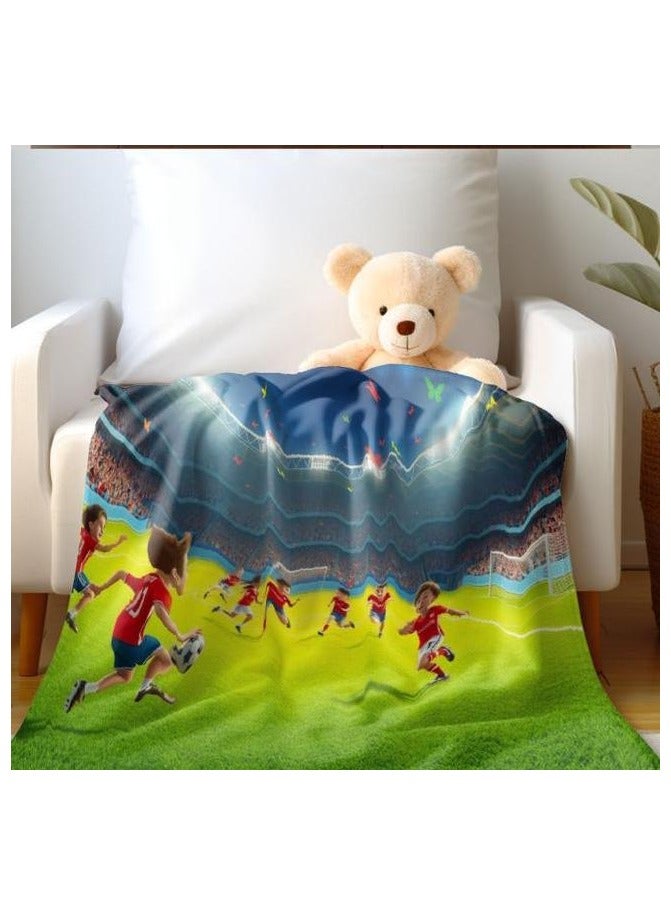 general Baby and children's cartoon flannel thin blanket (warm and comfortable, suitable for sleep, games) 70cm*100cm - 956 - Image 5